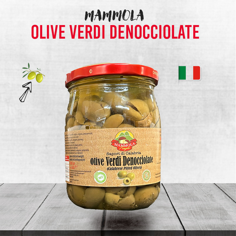Mammola Funghi - Olive Verdi Denocciolate - 500g